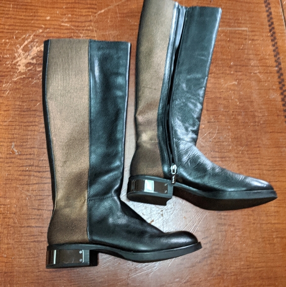 Roxie Boot in black and bronze tall 7 - Picture 8 of 11